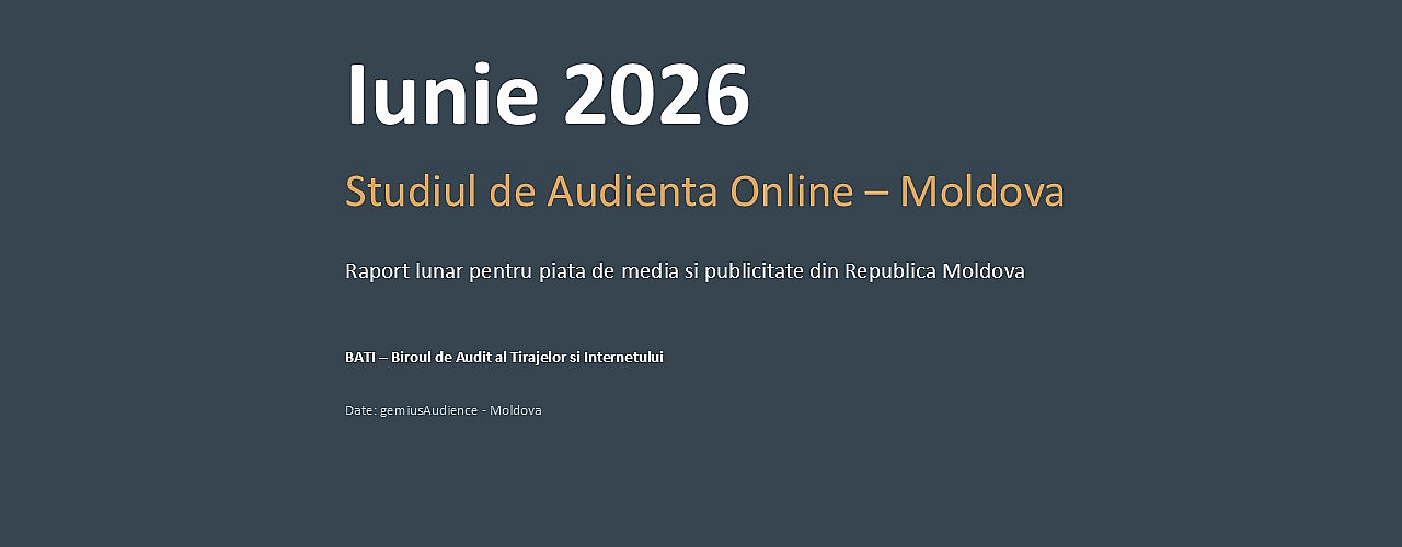 BATI/GEMIUS: Audienta Online: IUNIE 2026